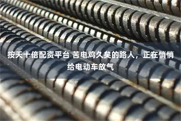 按天十倍配资平台 苦电鸡久矣的路人，正在悄悄给电动车放气