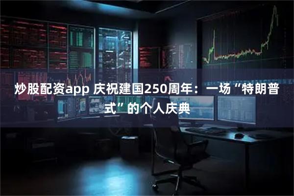炒股配资app 庆祝建国250周年：一场“特朗普式”的个人庆典